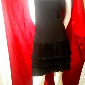 Black midi cocktail dress nikki